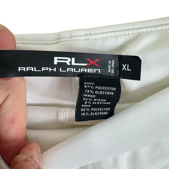 RLX Ralph Lauren White Athletic Golf Stretchy Pull On Short Skirt Size XL - Picture 7 of 8